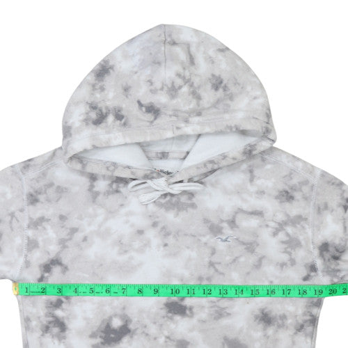 Hollister Unisex Grey XS Tie Dye Pullover Hoodie