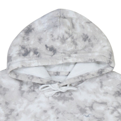Hollister Mens Grey XS Tie Dye Pullover Hoodie