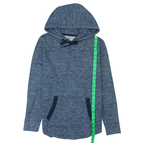 Hollister Men’s Blue Pullover Hoodie XS Regular Fit Lightweight