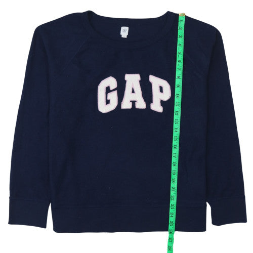 GAP Womens Navy Blue XL Cotton Blend Pullover Sweatshirt