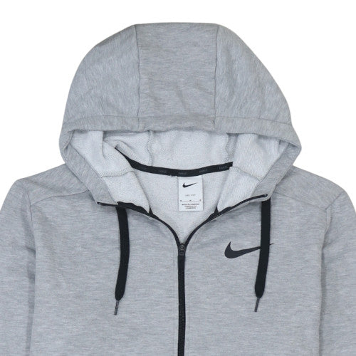 Nike Men's Grey Dri-FIT Full Zip Hoodie Size M
