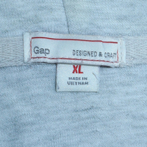 Gap Women’s Light Grey Full Zip Hoodie XL Cotton Blend Casual