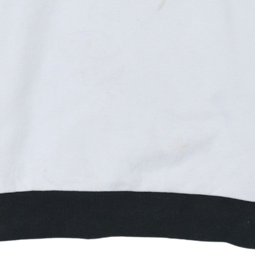 Puma Mens Black Small Colour Block Pullover Sweatshirt