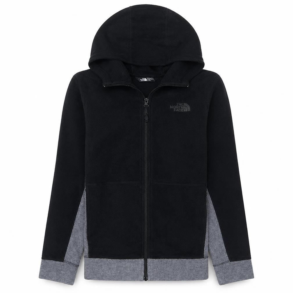 The North Face Boys Black XL Full Zip Hoodie - Fleece, Hooded, Casual
