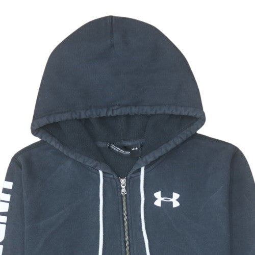 Under Armour Men's Black Full Zip Hoodie Size L Loose Fit