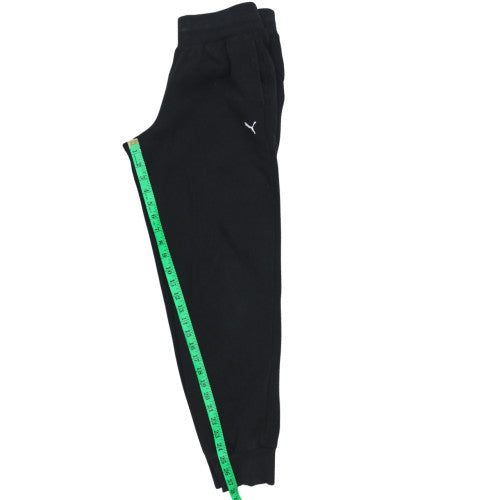 PUMA Womens Black Jogger Sweatpants Size S Cotton Blend Activewear