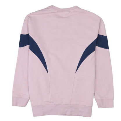 Brand and care label for Nike girls’ pink crew neck sweatshirt xl graphic print pullover