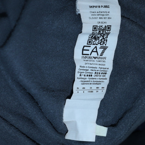Emporio Armani EA7 Men's Grey Pullover Hoodie Size L Regular Fit