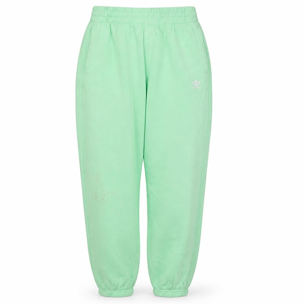 Adidas Womens Green Jogger Sweatpants Size 14 Cotton Blend Casual