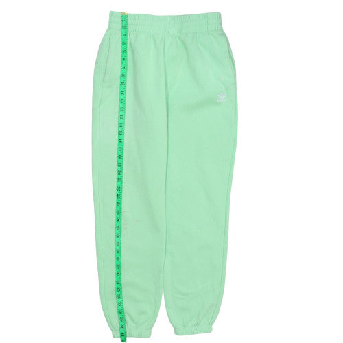 Adidas Womens Green Jogger Sweatpants Size 14 Cotton Blend Casual