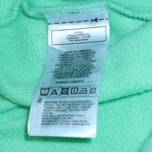 Adidas Womens Green Jogger Sweatpants Size 14 Cotton Blend Casual