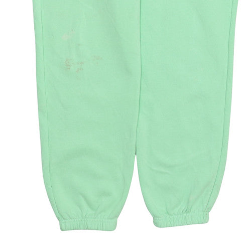 Adidas Womens Green Jogger Sweatpants Size 14 Cotton Blend Casual