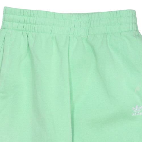 Adidas Womens Green Jogger Sweatpants Size 14 Cotton Blend Casual