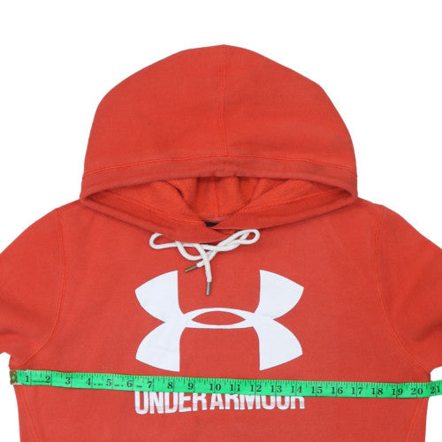 Under Armour Men Red Pullover Hoodie S Fleece Sportswear