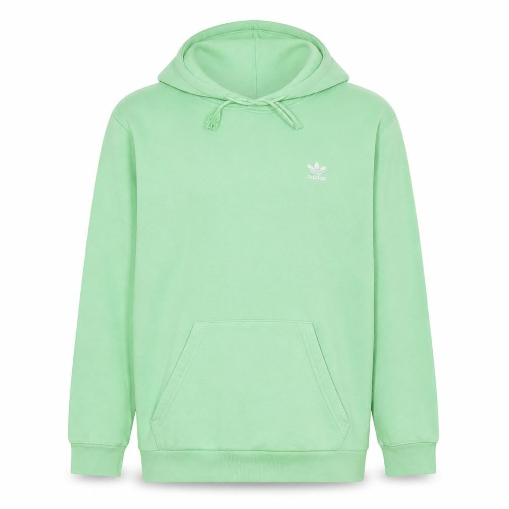 Adidas Men's Green Pullover Hoodie Size M Fleece Cotton Sweatshirt