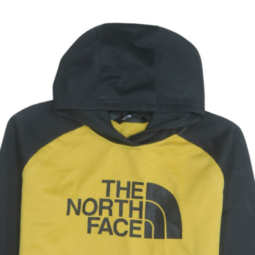The North Face Boys Yellow & Black Pullover Hoodie XL Polyester Fleece