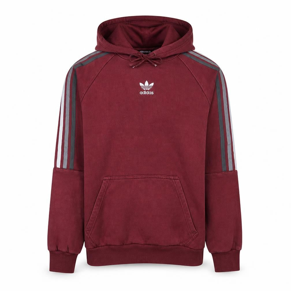 Adidas Men's Red Pullover Hoodie Small Regular Fit Logo Sportswear
