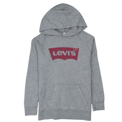 Levi's Men's Grey Pullover Hoodie Small Logo Graphic Print