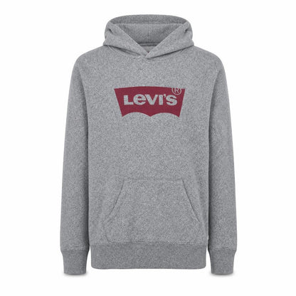 Levi's Men's Grey Pullover Hoodie Small Logo Graphic Print