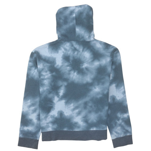 Champion Womens Blue Tie Dye Pullover Hoodie Size L Cotton Blend