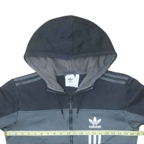 Adidas Men's Black Full Zip Hoodie Size M Sports Fleece