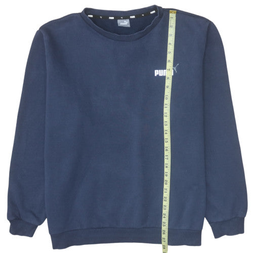 Puma Men's Blue Crew Neck Fleece Pullover Sweatshirt 2XL