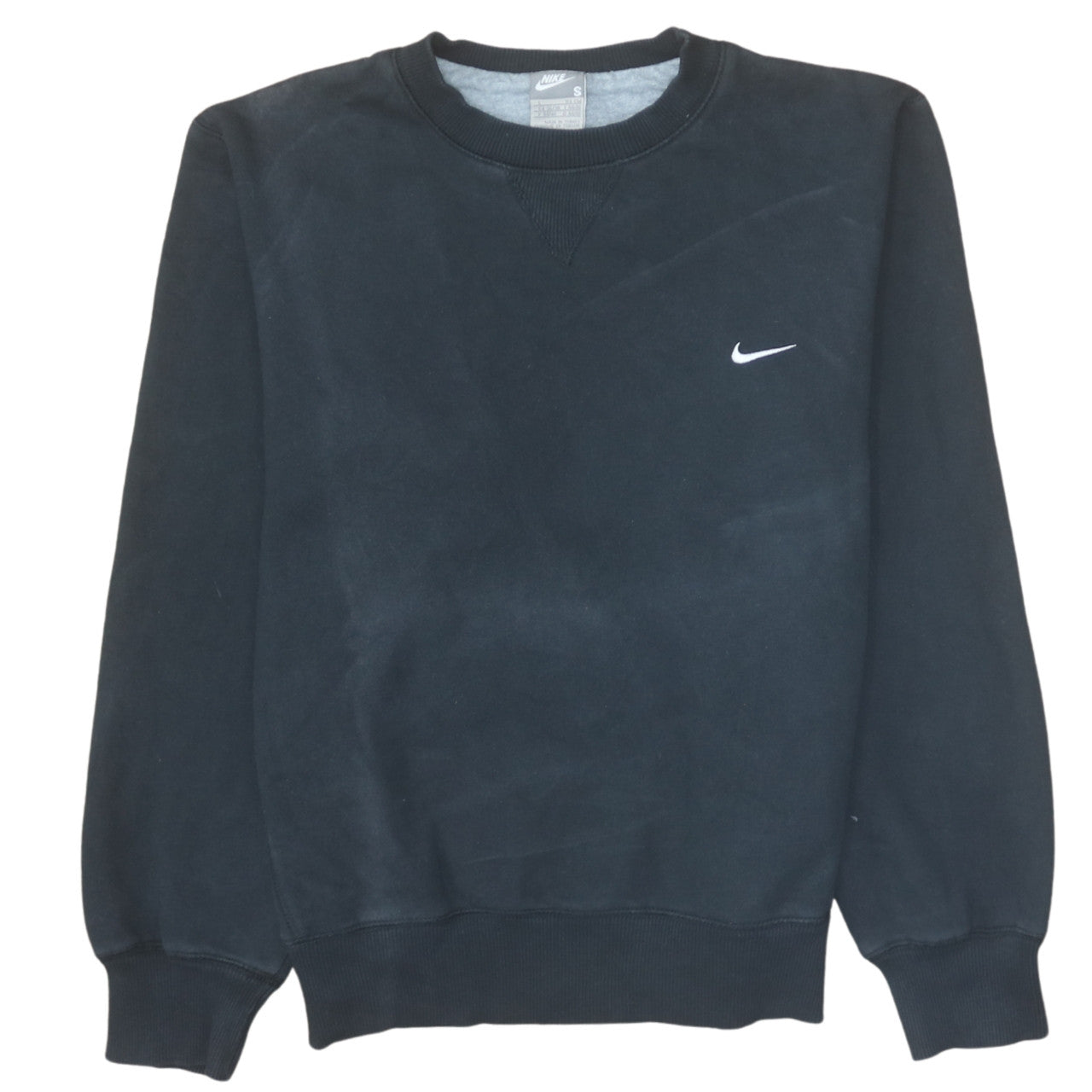 Nike Men's Black Small Crew Neck Pullover Sweatshirt