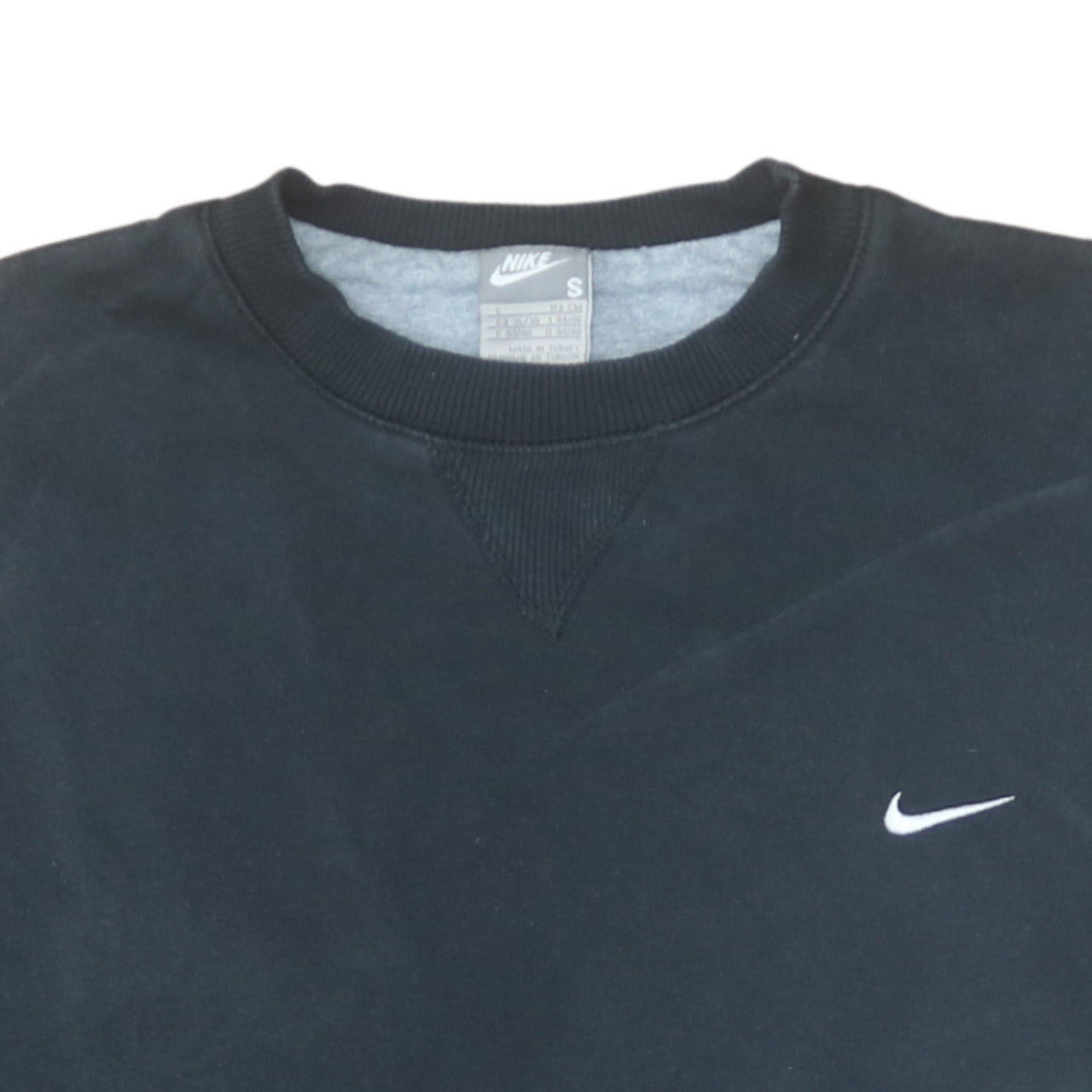Nike Men's Black Small Crew Neck Pullover Sweatshirt