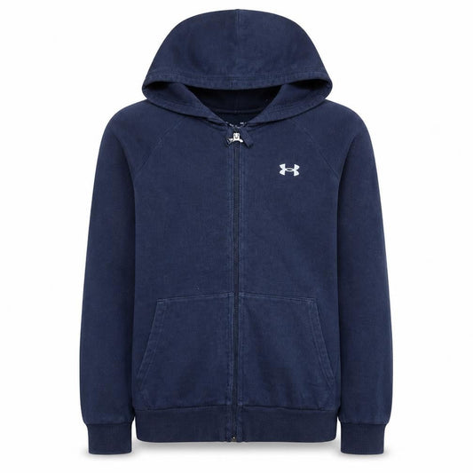 Under Armour Men's Navy Blue Full Zip Hoodie Size M ColdGear