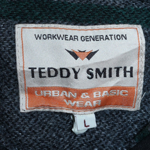 Teddy Smith Men's Blue Cotton Lined Zip Jacket Size L