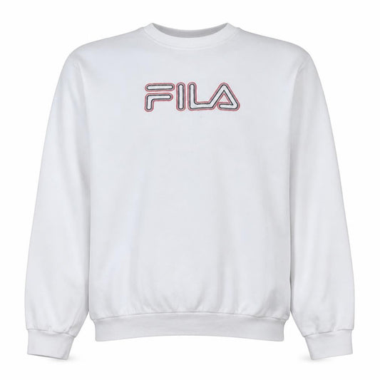 Fila Men's White XL Pullover Crew Neck Sweatshirt