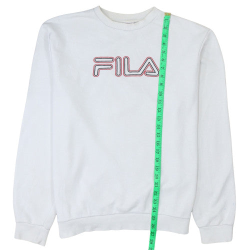 Fila Men's White XL Pullover Crew Neck Sweatshirt