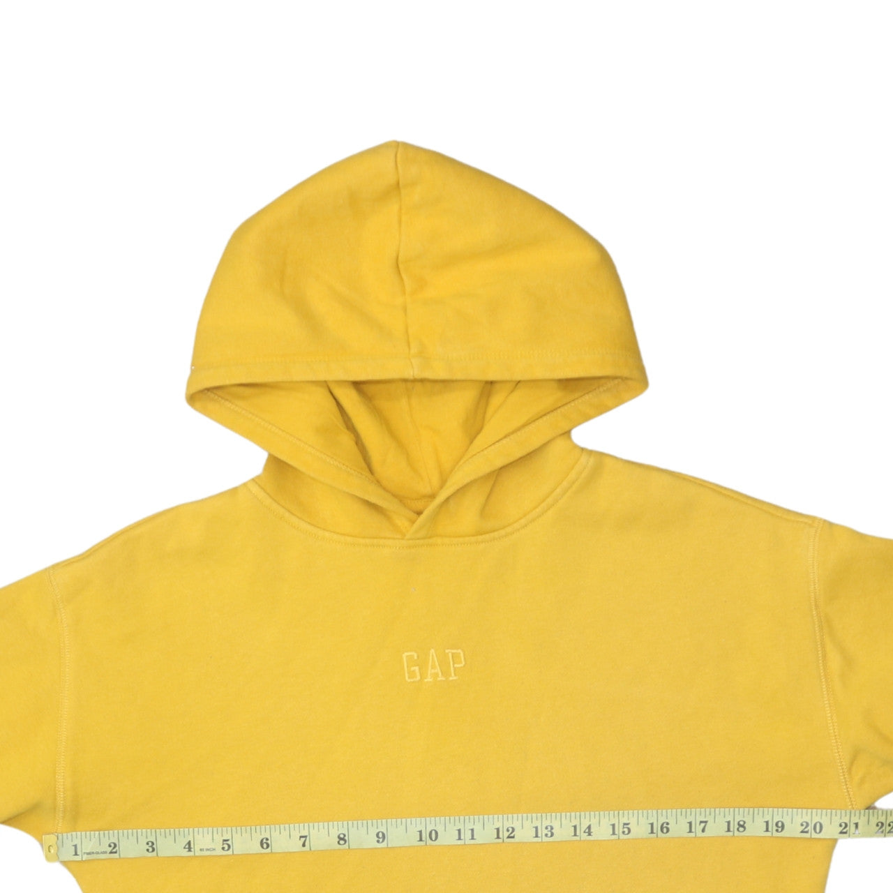 GAP Kids Boys Yellow Pullover Hoodie XL 14-16 Cotton Blend Sweatshirt