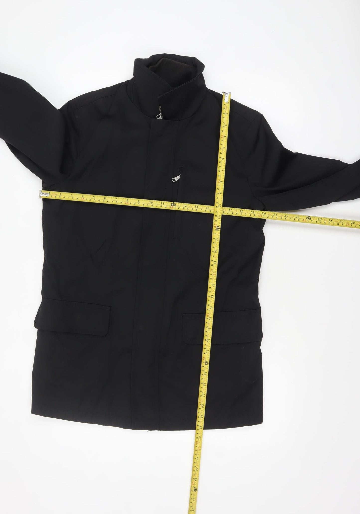 Banana Republic Men's Black Small Mid-Length Nylon Coat