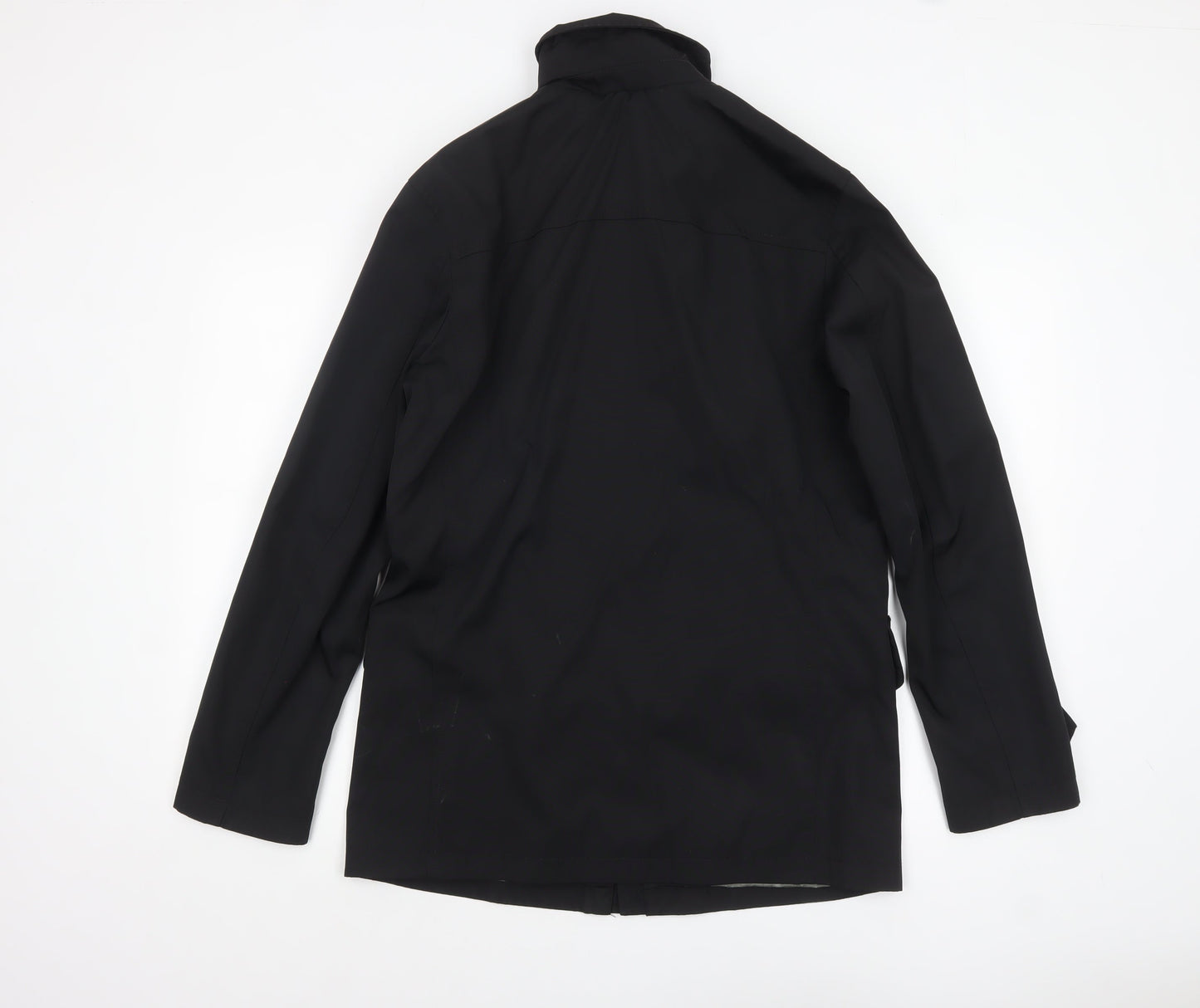Banana Republic Men's Black Small Mid-Length Nylon Coat