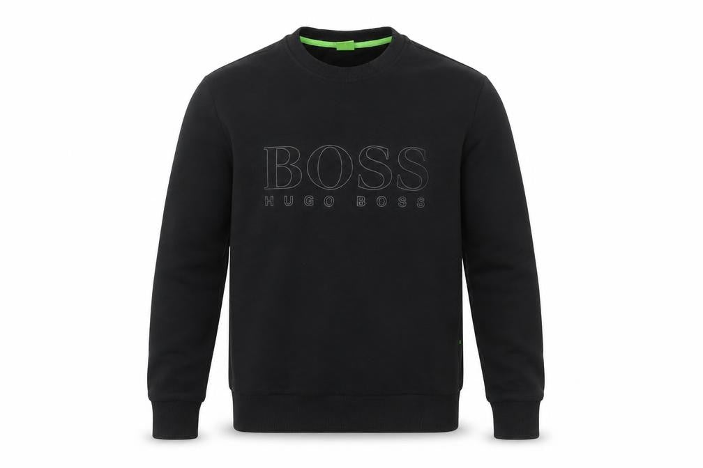Hugo Boss Men's Black Regular Fit Cotton Sweatshirt S