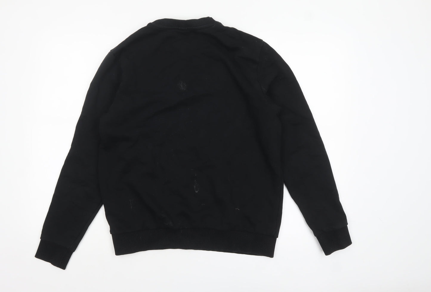 Hugo Boss Men's Black Regular Fit Cotton Sweatshirt S