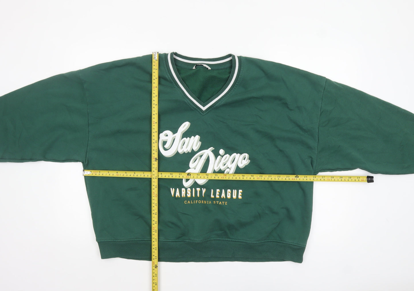 George Women Green San Diego Varsity League Pullover Sweatshirt L 16-18