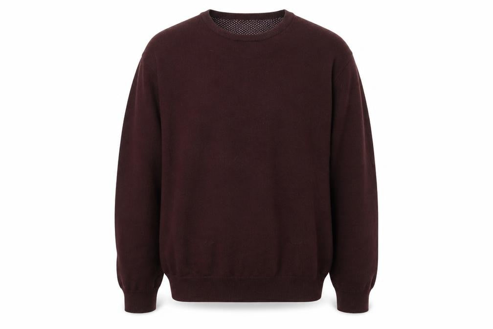 Greenwoods Men’s Brown Cotton Crew Neck Jumper XL Casual Knitwear