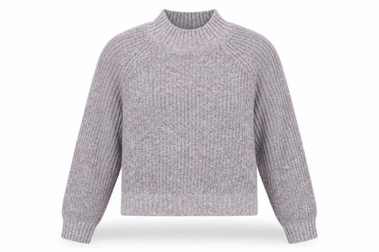 FatFace Women's Purple High Neck Chunky Knit Jumper Size 10