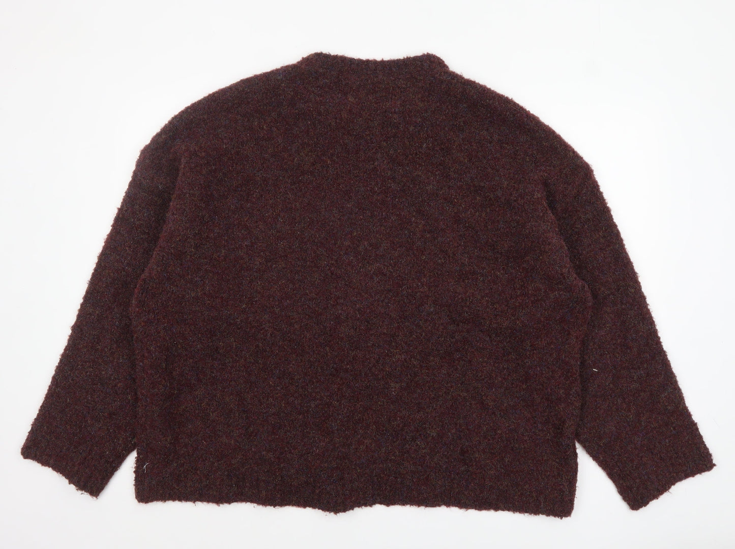 Nutmeg Womens Brown 'MILAN' Pullover Jumper Size 20 Plus Knit Wool Blend
