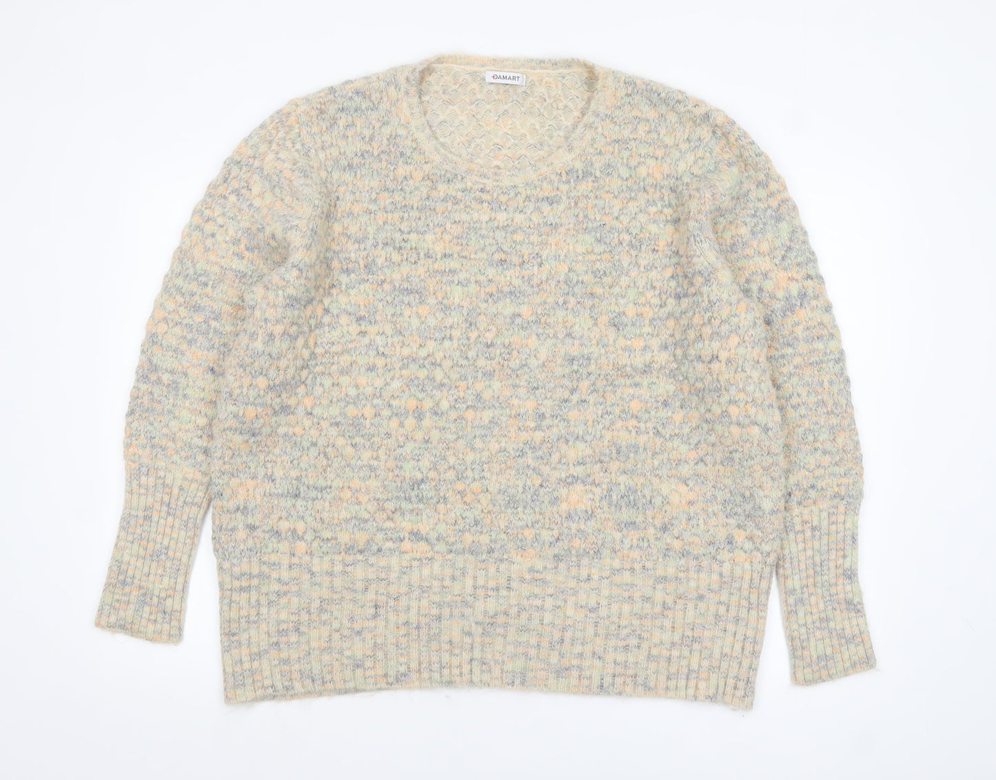Damart Women’s Beige Chunky-Knit Pullover Jumper Size 22/24