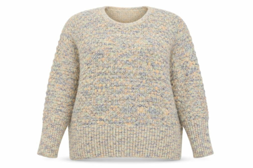Damart Women’s Beige Chunky-Knit Pullover Jumper Size 22/24
