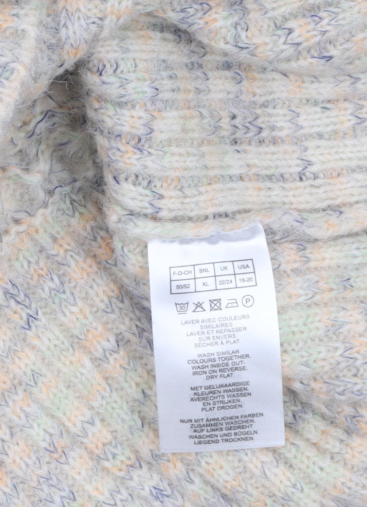 Damart Women’s Beige Chunky-Knit Pullover Jumper Size 22/24
