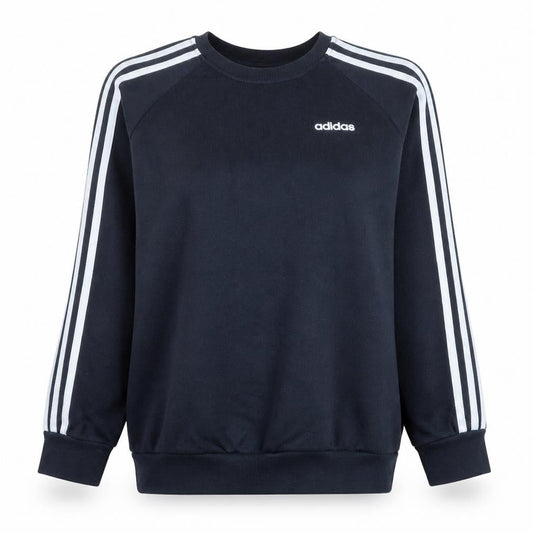 Adidas Womens Black XS Pullover Sweatshirt Crew Neck Cotton Blend