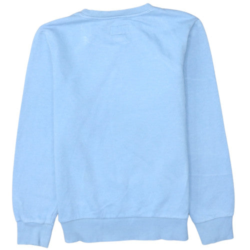 Converse Boys Blue Pullover Sweatshirt 12-13 Years Graphic Logo Crew Neck