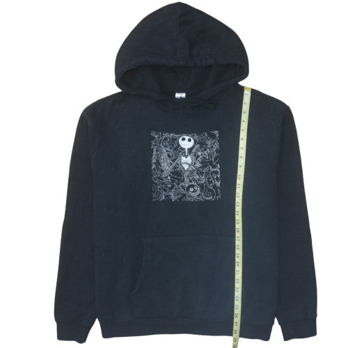 Disney Womens Black XXL Pullover Hoodie Jack Skellington Graphic
