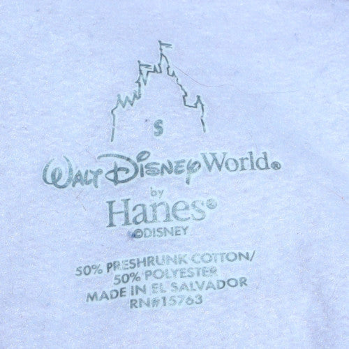 Disney Hanes Womens Pink Hoodie Small Mickey Mouse Disneyland 1955 Pullover