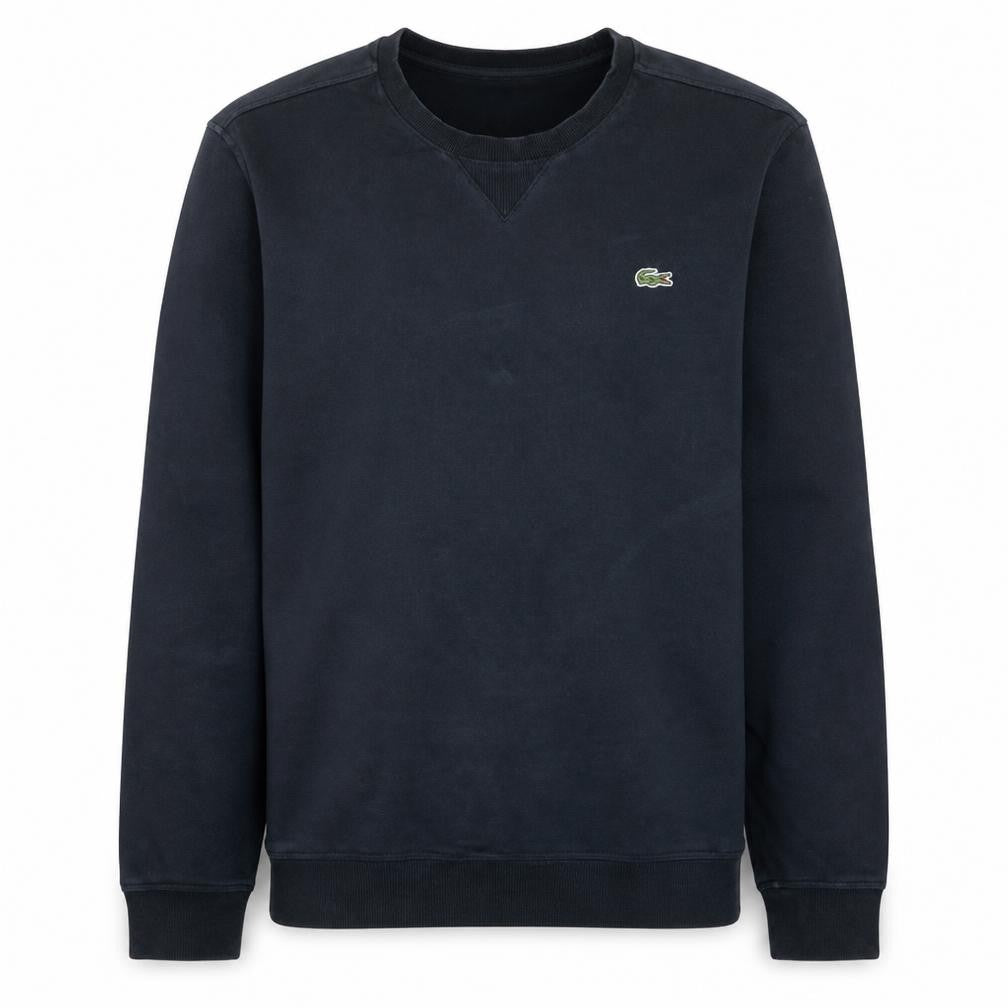 Lacoste Men’s Black Cotton Crew Neck Sweatshirt Size L
