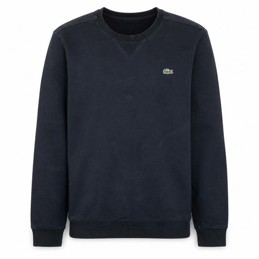Lacoste Men’s Black Cotton Crew Neck Sweatshirt Size L